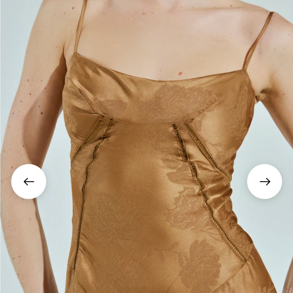 AKIRA THAT GIRL SATIN MAXI DRESS - Picture 6 of 9